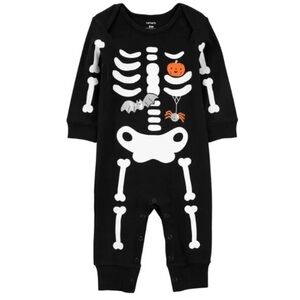 Baby Boys Girls Carters Halloween SKELETON Jumpsuit Romper Size NB Newborn NWT